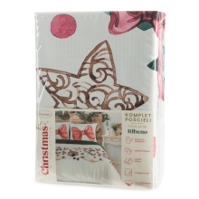 KOMPLET POŚCIELI ŚWIATECZNEJ RIBENO 220 X 200 CM BIAŁY KOMPLET POŚCIELI ŚWIATECZNEJ RIBENO 220 X 200 CM BIAŁY