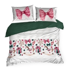 KOMPLET POŚCIELI ŚWIATECZNEJ RIBENO 220 X 200 CM BIAŁY KOMPLET POŚCIELI ŚWIATECZNEJ RIBENO 220 X 200 CM BIAŁY