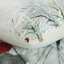 KOMPLET POŚCIELI ŚWIATECZNEJ ROBIN 220 X 200 CM JASNOSZARY