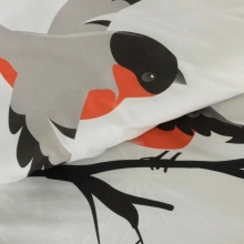 KOMPLET POŚCIELI ŚWIATECZNEJ BERRY 220 X 200 CM BIAŁY