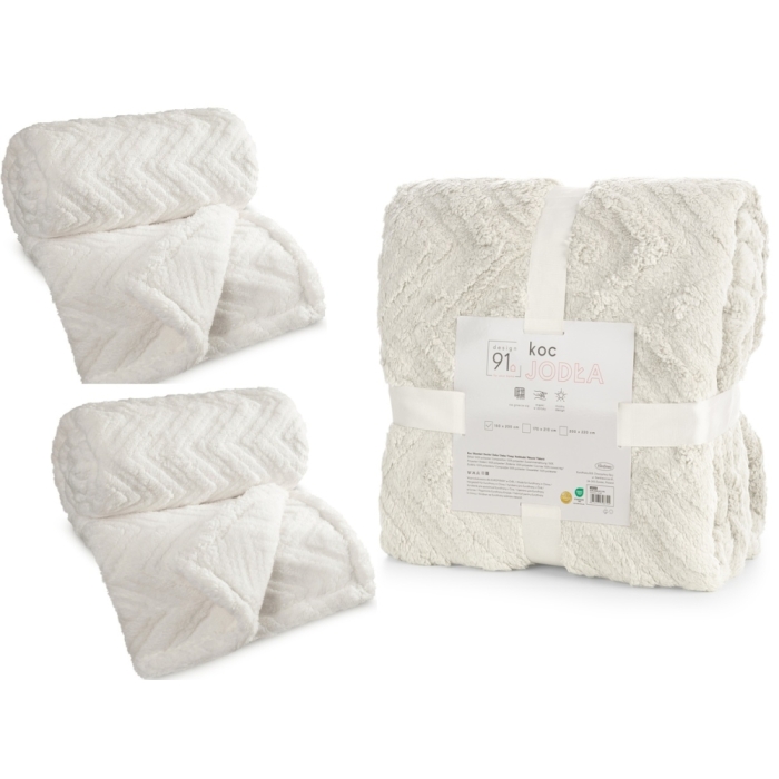 Kremowe, Ecry Narzuty na kanape i fotele Jodełka Kremowe, Ecry Narzuty na kanape i fotele Jodełka