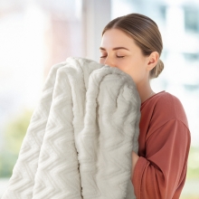 Kremowe, Ecry Narzuty na kanape i fotele Jodełka Kremowe, Ecry Narzuty na kanape i fotele Jodełka