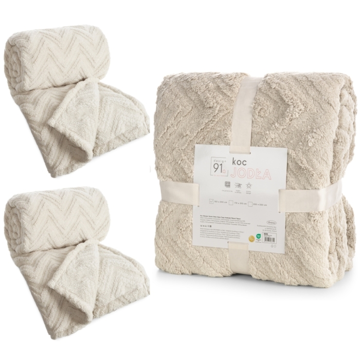 Jasno Beżowe Narzuty na kanape i fotele Jodełka Jasno Beżowe Narzuty na kanape i fotele Jodełka