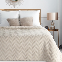 Jasno Beżowe Narzuty na kanape i fotele Jodełka Jasno Beżowe Narzuty na kanape i fotele Jodełka