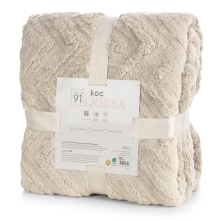 Jasno Beżowe Narzuty na kanape i fotele Jodełka Jasno Beżowe Narzuty na kanape i fotele Jodełka