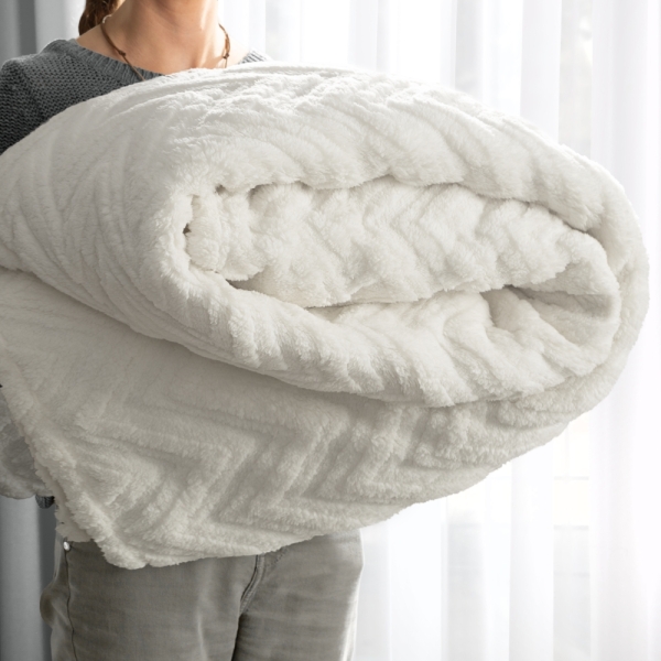 KOC JODŁA 200 X 220 CM KREMOWY, ECRY