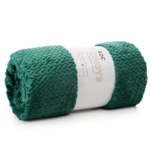 KOC NARZUTA  CINDY 200 X 220 CM CIEMNO ZIELONY