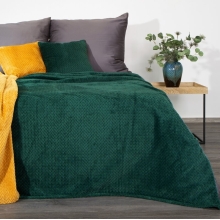 KOC NARZUTA  CINDY 200 X 220 CM CIEMNO ZIELONY