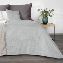 KOC NARZUTA  CINDY 200 X 220 CM JASNO SZARY, SREBRNY