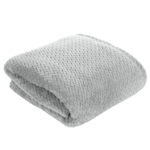 KOC NARZUTA  CINDY 200 X 220 CM JASNO SZARY, SREBRNY