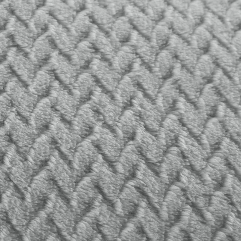 KOC NARZUTA  CINDY 200 X 220 CM JASNO SZARY, SREBRNY