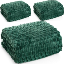 Ciemno Zielone Narzuty na Kanape i fotele 170x210 + 2 x 70x160 Cindy