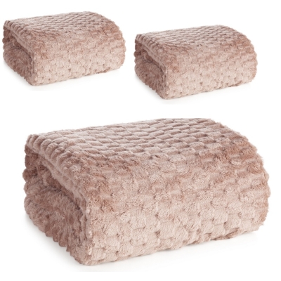 Mocha Beż Narzuty na Kanape i fotele 170x210 + 2 x 70x160 Cindy